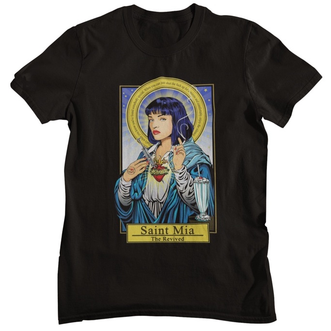 Camiseta Pulp Fiction Mia Wallace Filme Unissex Em Algodao Faz a Boa