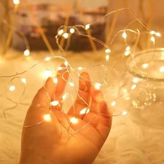 Fio De Led Fio Fada Prata Cordão De Luzes Natal E Festa Luzes De Decoração 2m 20LEDs 2 Pilha/Fio de led fio fada 3m 30 leds colorida pilhar