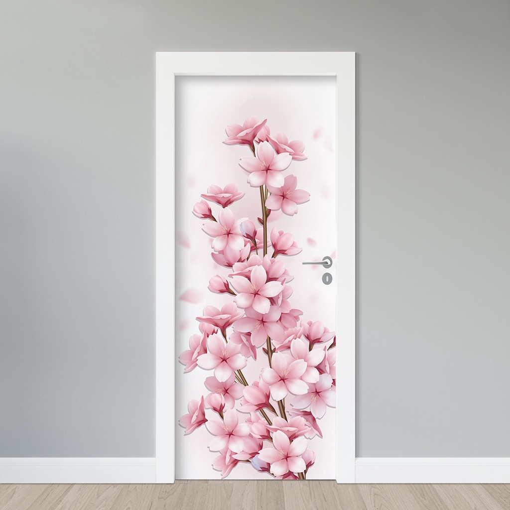Adesivo kawaii con fiori di ciliegio | Sakura - Adesivo in vinile con