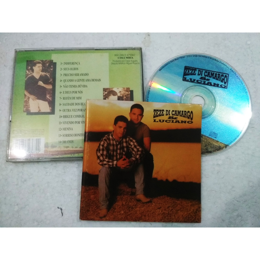 Cd - Zezé Di Camargo e Luciano - Indiferença