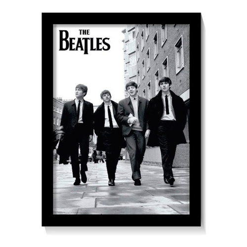 Quadro The Beatles Poster Grande Moldura E Vidro 33x43 | Shopee Brasil