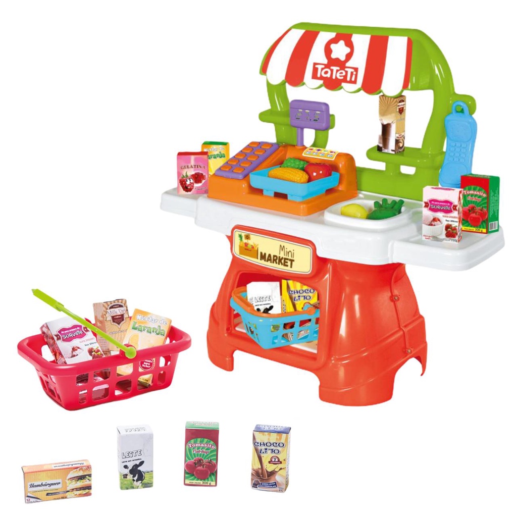 Caixa Mini Supermercado Brinquedo Infantil Crianças Dinheiro