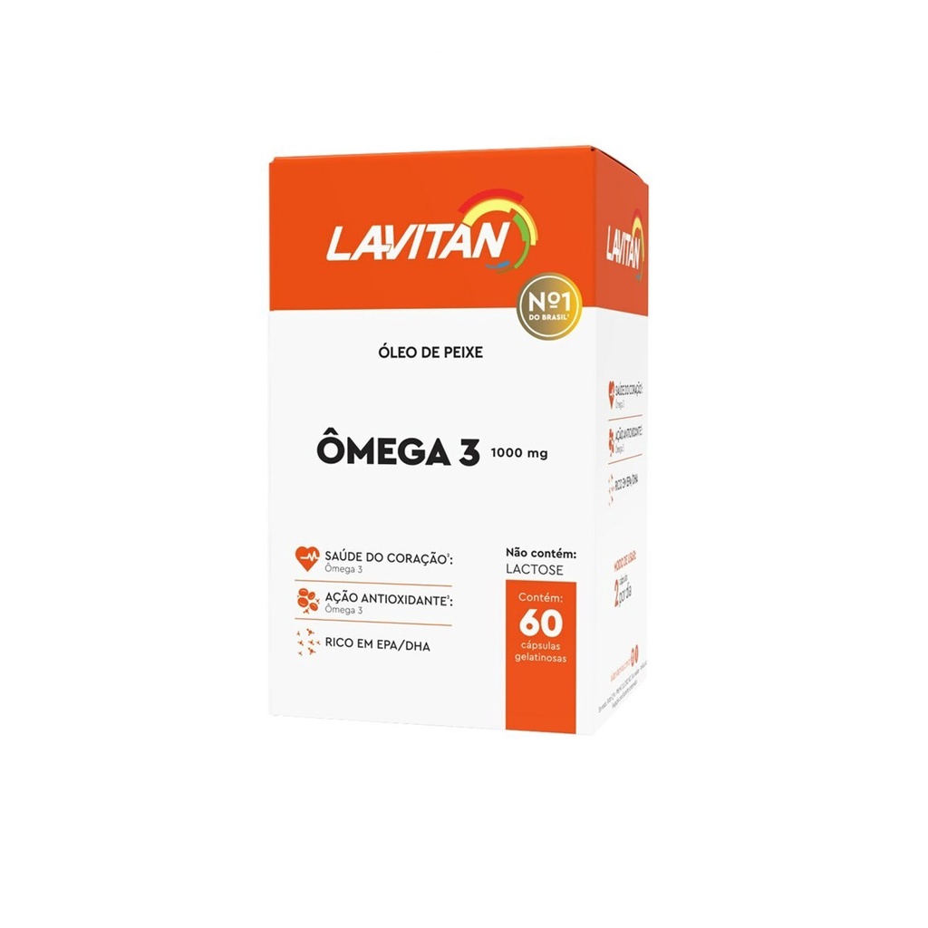 Lavitan Ômega 3 1000mg com 60 Cápsulas Shopee Brasil