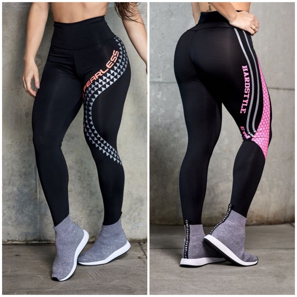 Legging Cintura Alta com Listras - Romance