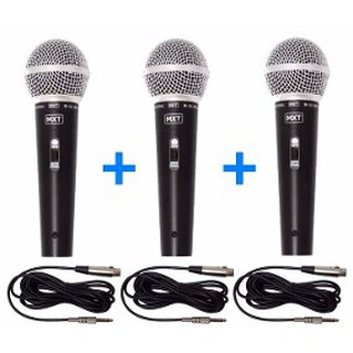 Kit 3 Microfone profissional dinamico com fio M-58 Sm-58 + cabo 5 metros Ótima Qualidade C/ Garantia e Nota Fiscal