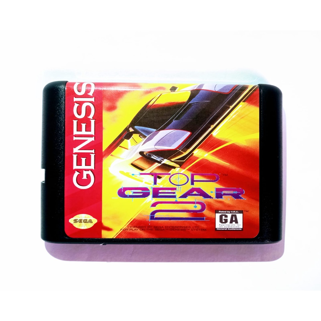 Cartucho fita top gear 2 para sega mega drive escorrega o pre o