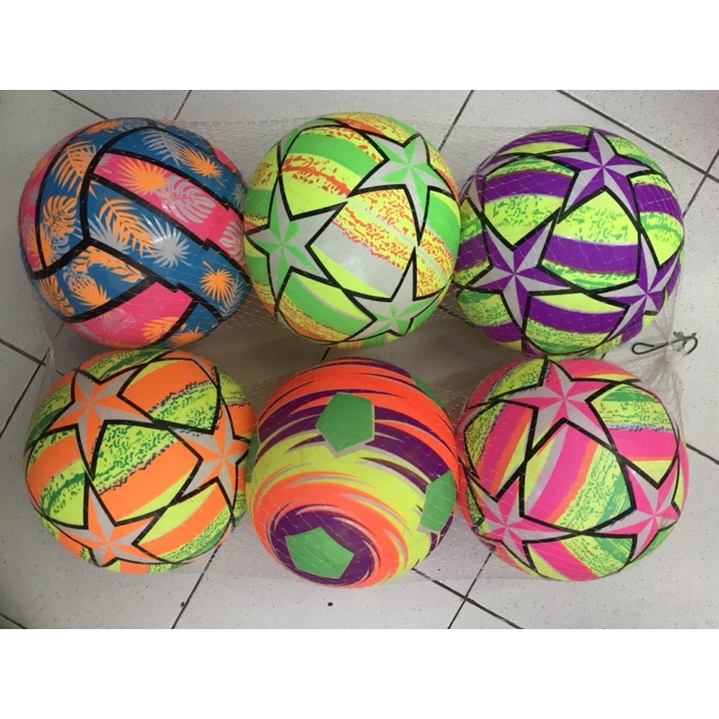 Champion Sports Conjunto de bolas de parquinho: Seis bolas infláveis macias  com rinoceronte grandes para crianças ao ar livre e jogos de quintal, aula