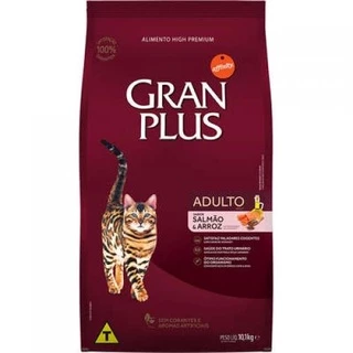 Ração Gran Plus Gatos Ad Salmão E Arroz 10,1Kg