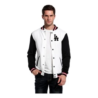 Jaqueta Blusa Baseball Los Angeles Bordado College, Algodão - Várias Cores - Unissex