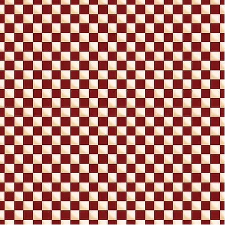 Tecido Tricoline Vermelho Xadrez Branco Ref:1361