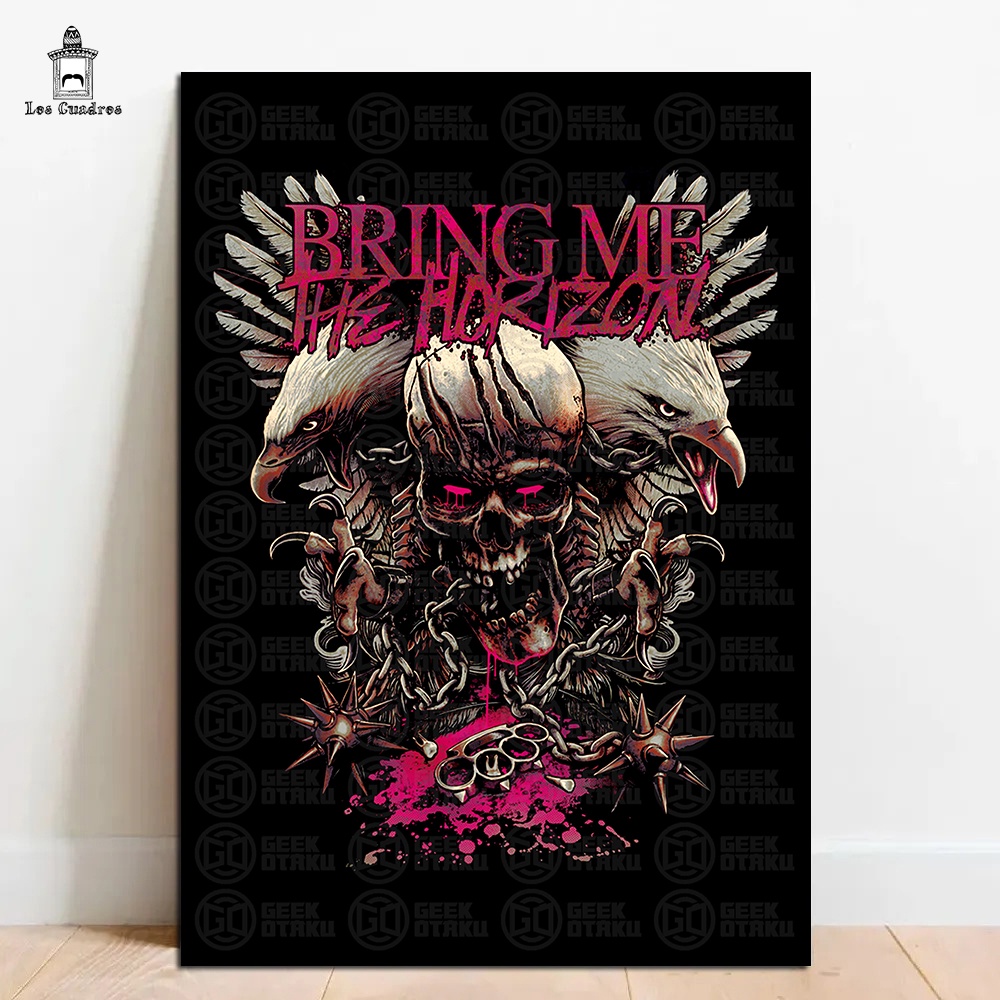 Placa Quadro Decorativo Bring Me The Horizon em MDF 28x20cm