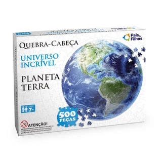 Quebra Cabeça Planeta Terra 500 Peças 10764 Pais E Filhos