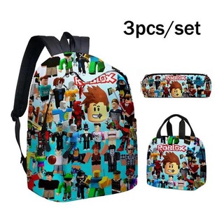 Kit 3: Bolsa Escolar Roblox, Mochila, Estojo De Lápis, Lante - R$ 201,31