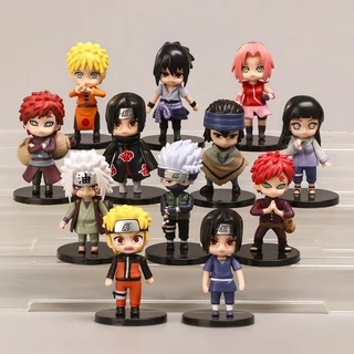 Miniaturas Action Figures Naruto Sasuke Kakashi Itachi Hinata Gaara Sakura Jiraiya