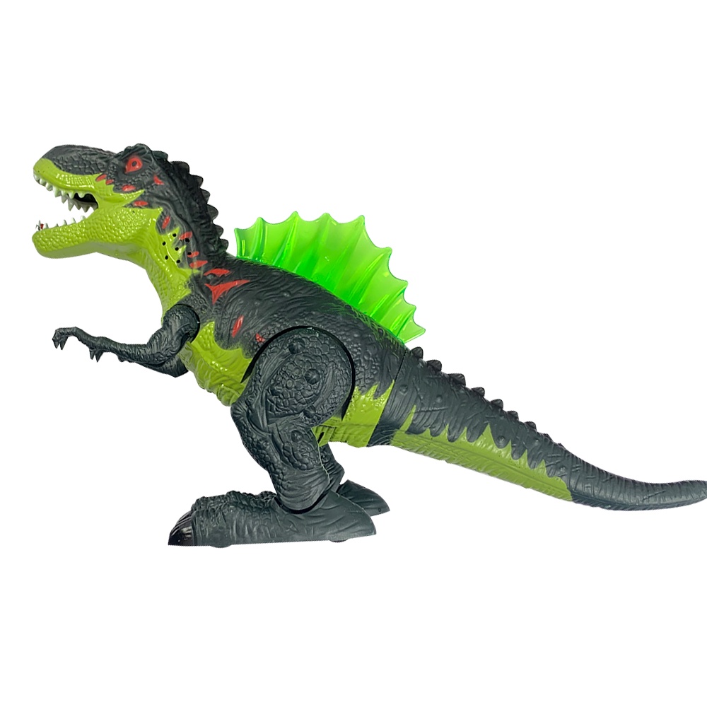 Brinquedo Dinossauro Rex Solta Fumaça Com Luz E Som (cinza) - FUN