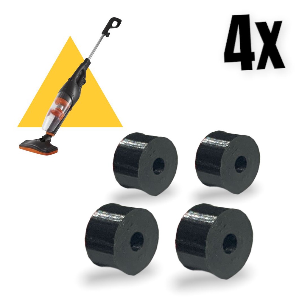Kit 04 rodinhas para Aspirador de pó Ciclone Force Philco 1250w Haste de ferro