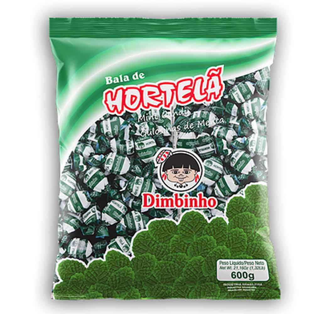Bala de Hortelã Dura 600g - Dimbinho