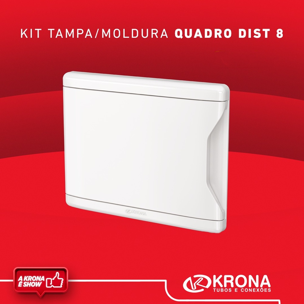 Quadro de Distribuição Krona 4, 8, 12, 16 ou 24 Disjuntores | Shopee Brasil