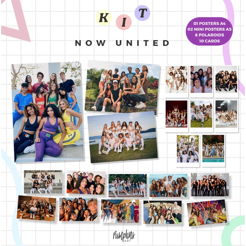 Super Kit com Poster e Mini Fotos - Now United | Shopee Brasil