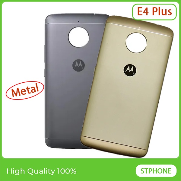 New E4 Rear Housing Case For Motorola Moto E4 / E4 Plus XT1762 XT1763  xt1774 xt177 Metal