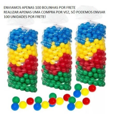 100 Bolinhas Plásticas Coloridas Para Piscina Infantil Super Oferta Envio Imediato Pronta Entrega Brinquedo Infantil Colorido Macio