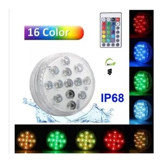 Led A Pilha Para Aquário, Piscina Jardim A Prova D'água Rgb Sem Fio Com controle