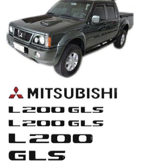 Adesivos Kit Adesivos Mitsubishi L200 Gls Preto Resinado