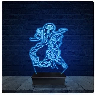 Luminária Led Acrilico Abajur - Princesa Rapunzel 01
