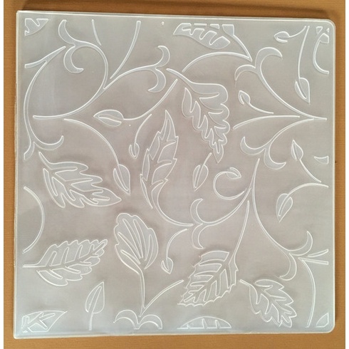 Placa De Textura Alto Relevo Embossing Folder - Folhas | Shopee Brasil