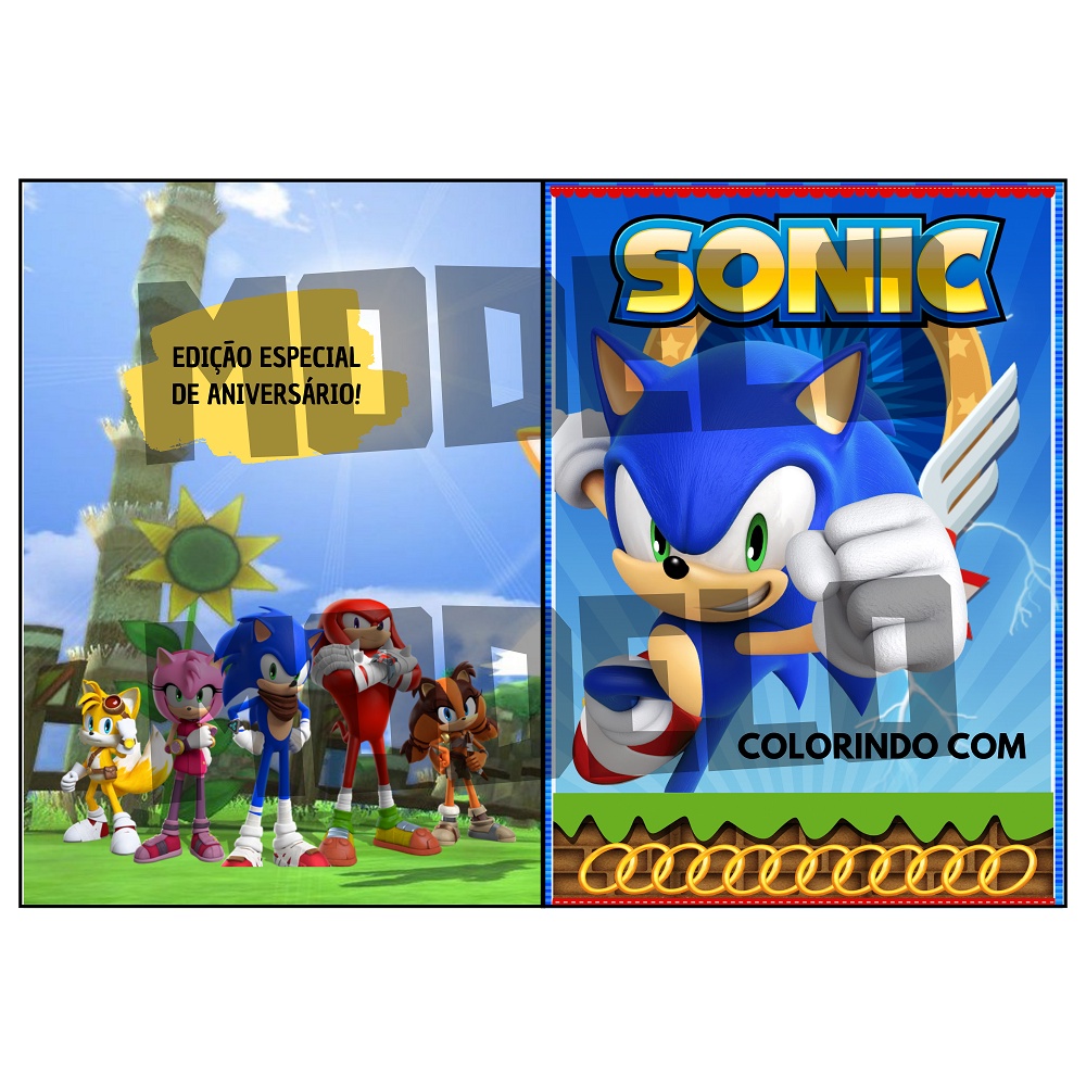 Desenhos de Sonic Boom Para Colorir - Páginas Para Impressão Grátis