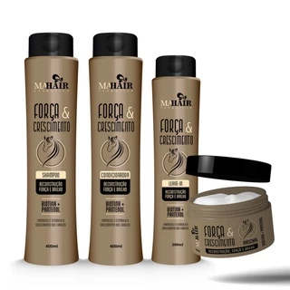 Kit Tratamento Capilar Força e Crescimento Mahair - 4 itens (NOVA EMBALAGEM)