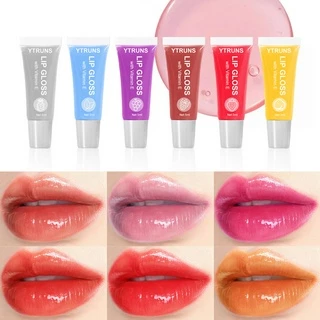 Óleo Para Os Lábios Watery Crystal Clear Jelly Lip Balm Hidratante E Suavizante Linhas De Pout Gloss Vidro Brilho Labial Frutas