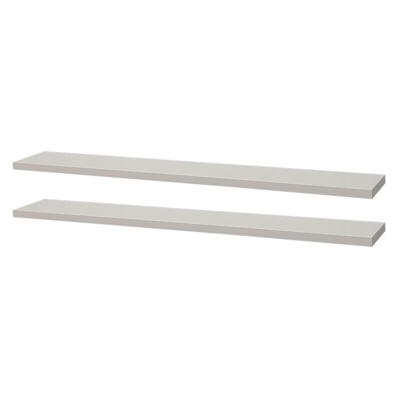 Kit 2 Prateleiras 70 x 20cm Branca Suporte Invisível