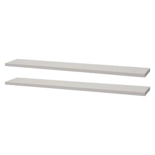 Kit 2 Prateleiras 70 x 20cm Branca Suporte Invisível