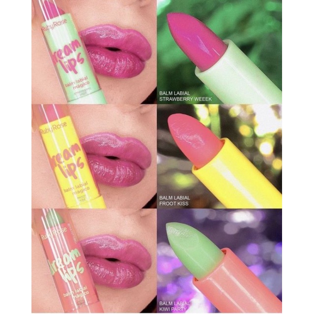 Balm labial mágico Ruby Rose Dream lips hidratante labial Lip balm boca