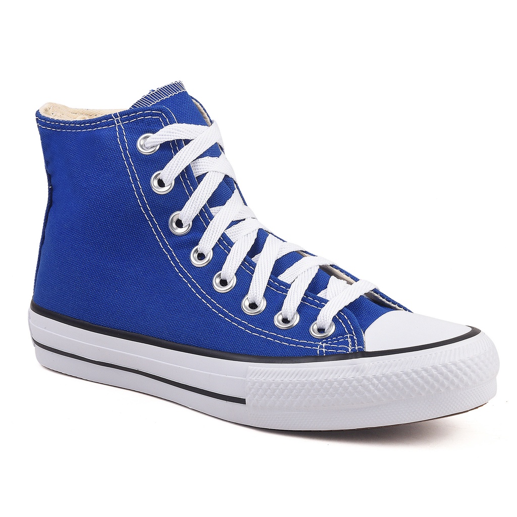 Tênis All Star Converse Cano Alto Azul Royal Lona - Berti Maria