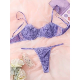 Lingerie Feminina Conjunto de calcinha e sutiã Moda Íntima Promocional