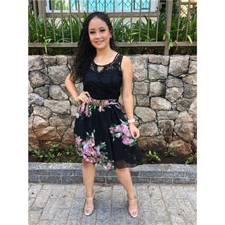 Vestido Feminino Moda Evangélica Midi Renda Festa Promoção