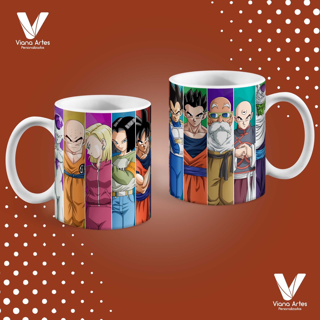 Caneca Dragon Ball Z Personagens - Lorraine Canecas