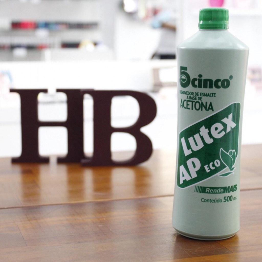 REMOVEDOR DE ESMALTE BASE DE ACETONA LUTEX 500ml | Shopee Brasil