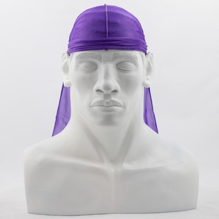 Bandana Durag Cetim Silky Preta - TUG Brasil