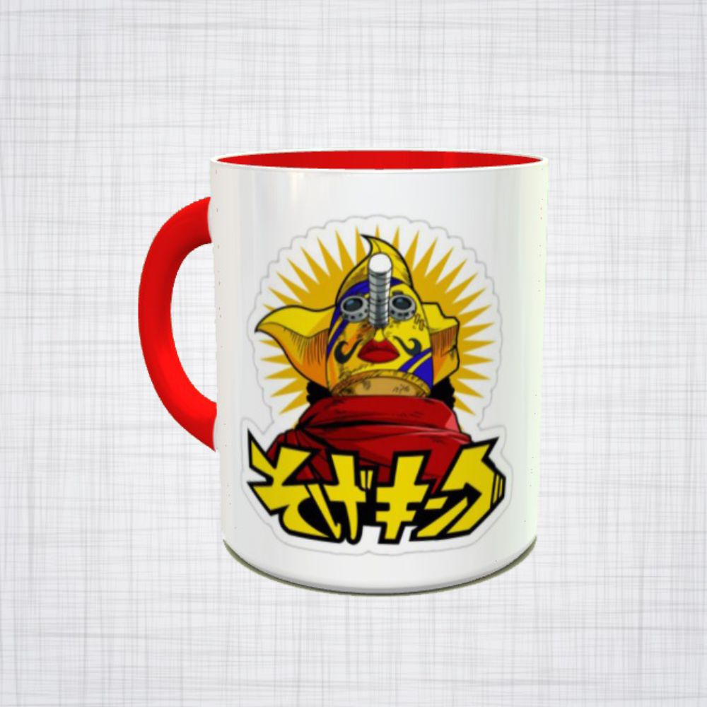 caneca porcelana one piece usopp sogeking o rei dos atiradores