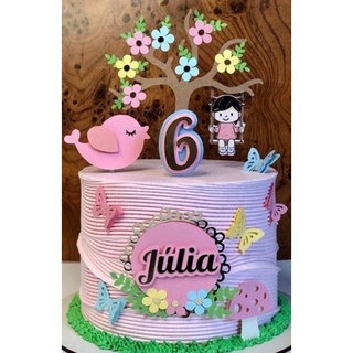 2 conjuntos de topo de bolo borboleta rosa roxo para decoração de festas de  aniversário, chá de bebê, decoração de bolo confeitaria - AliExpress