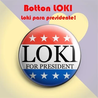 Boton LOKI de 3,5cm/4,5cm/5,5cm de Alfinete - 1 Botom