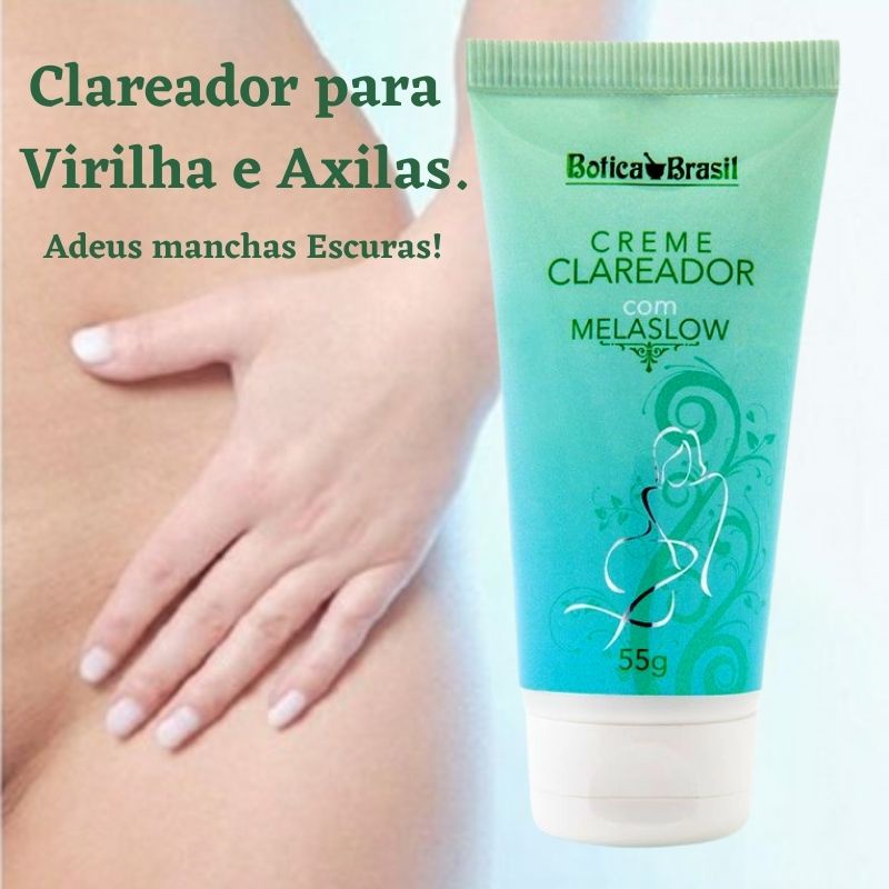 Creme Clareador Axilas e Virilha Creme Clareador com Melaslow - 55g ...