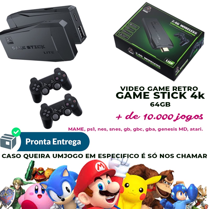 Lista Completa de Jogos - Game Stick 4K (10.227 Jogos)