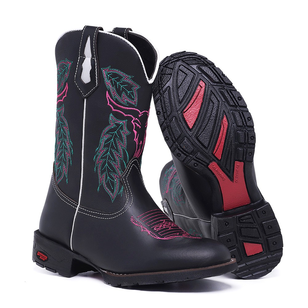 Bota feminina clearance bico redondo