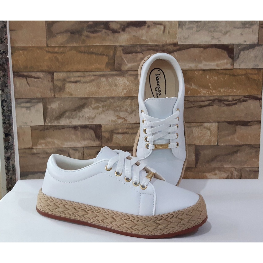 Tenis branco hot sale com corda