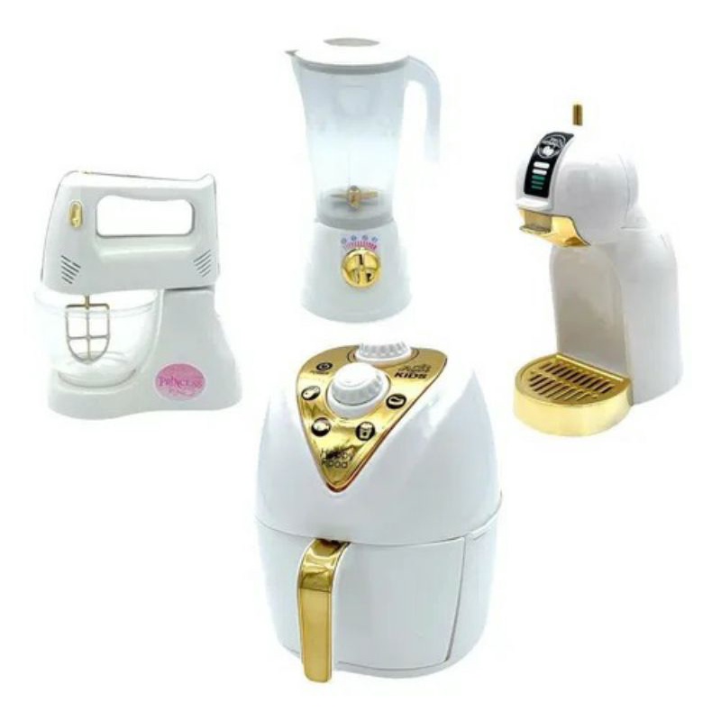 Kit Menina Princesa Jantar Panela Café Bolo Air Fryer 17pç - Click