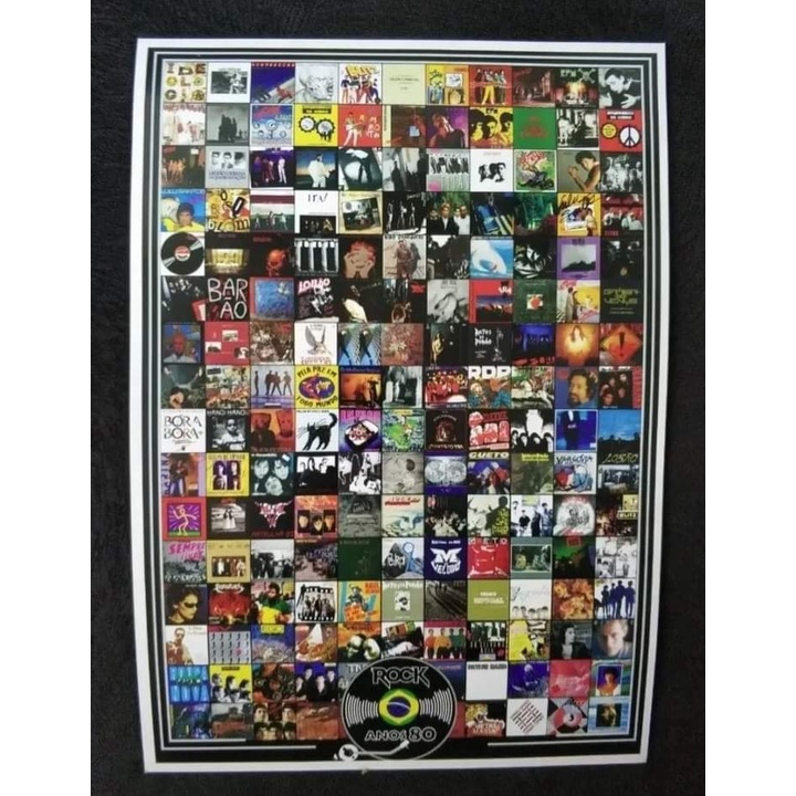Poster Rock Brasil Anos 80 Plebe Rude Biquini Cavadão rpm Biquini